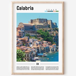 Calabria Print, Calabria Poster, Calabria Wandkunst, Italien Foto, Italien Poster, Italien Druck, Italien Wandkunst, Minimal Travel Poster