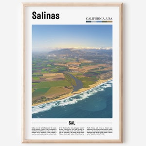 Salinas Print, Salinas Poster, Salinas Wandkunst, Ölmalerei Poster, Bunte Stadt Print, Stadt Kunstwerk, Reise Kunstwerk, Reise Wandkunst
