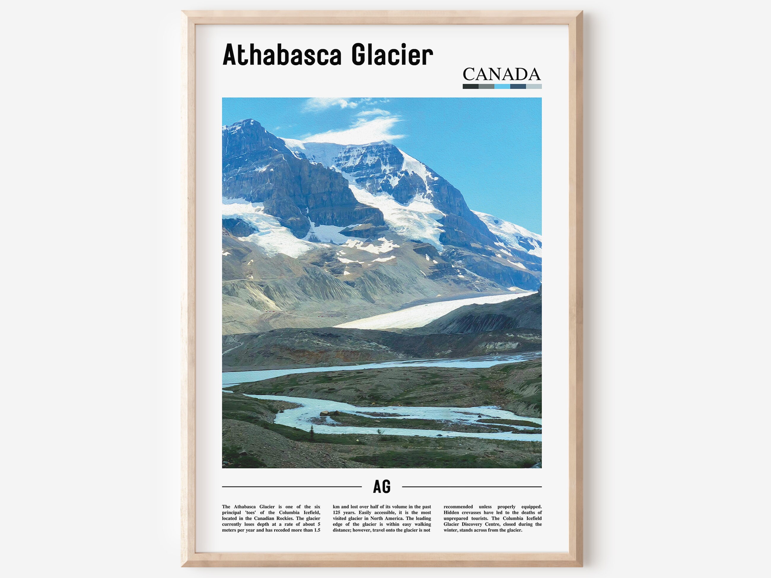 Athabasca Glacier Print Athabasca Glacier Poster Athabasca picture