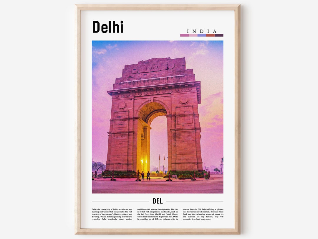 Delhi Poster, Delhi Print, Delhi Wall Art, Asia Print, Asia Poster