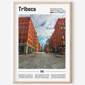 Tribeca Print, Tribeca Poster, Tribeca Wandkunst, Ölgemälde Poster, Bunte Stadt Print, Stadt Kunstwerk, Reise Kunstwerk, Reise Wandkunst