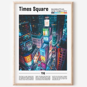 Times Square Poster, Times Square Poster, Times Square Wandkunst, Ölgemälde Poster, Stadt Druck, Stadt Kunstwerk, Reise Kunstwerk, Reise Wandkunst