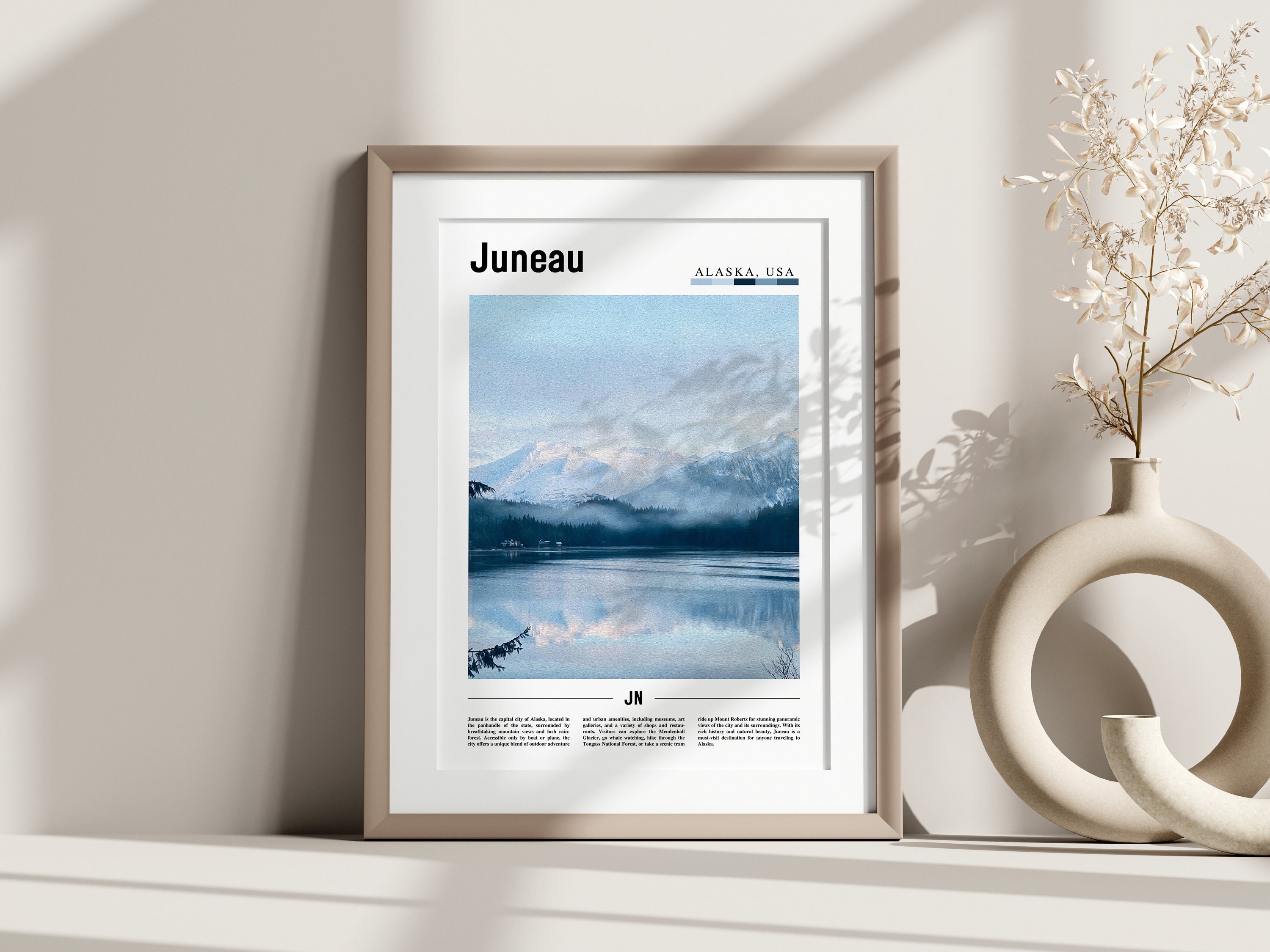 Juneau Poster, Juneau Print, Juneau Wall Art, United States Photo