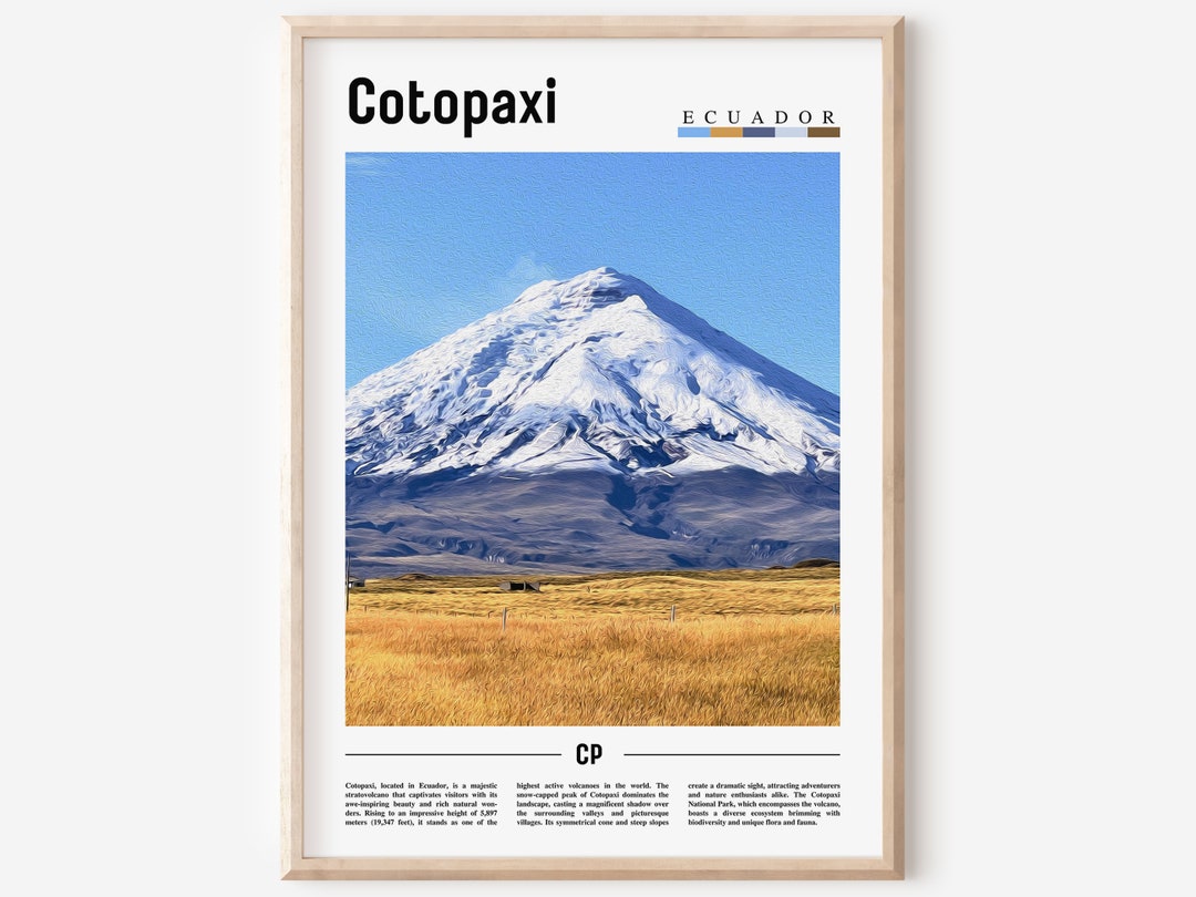 Cotopaxi Poster Cotopaxi Print Cotopaxi Wall Art South - Etsy