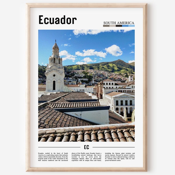 Ecuador Poster, Ecuador Print, Ecuador Wall Art, South America Poster, South America Print, Travel Poster