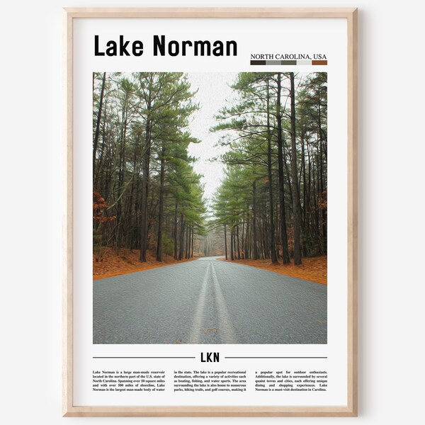 Lake Norman Wall Art Etsy