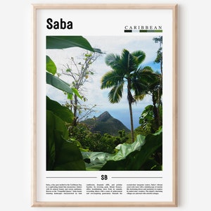 Saba Poster, Saba Print, Saba Wall Art, Caribbean Photo, Caribbean Poster, Caribbean Print, Travel Poster