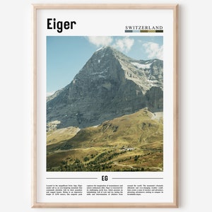 Eiger Poster, Eiger Print, Eiger Wall Art, Europe Photo, Europe Poster, Europe Print, Travel Poster