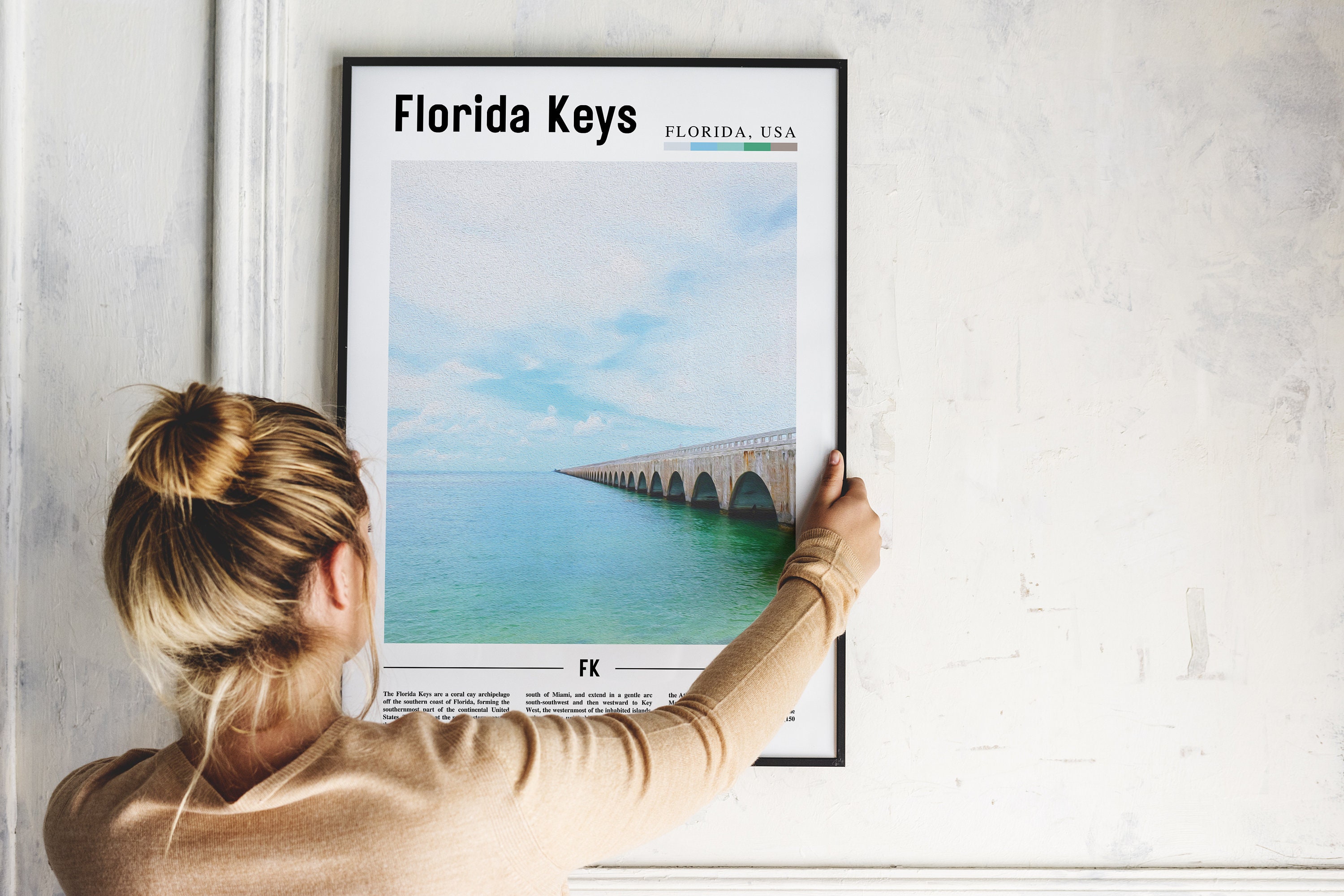 Florida Keys Print, Florida Keys Poster, Florida Keys Wall Art, Oil