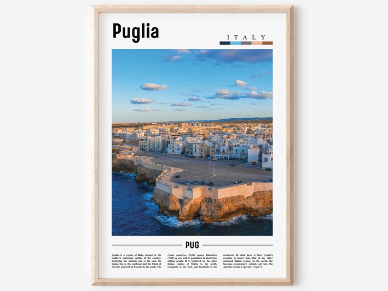Puglia Print, Puglia Poster, Puglia Wall Art, Italy Photo, Italy Poster, Italy Print, Italy Wall Art, Minimal Travel Poster image 1