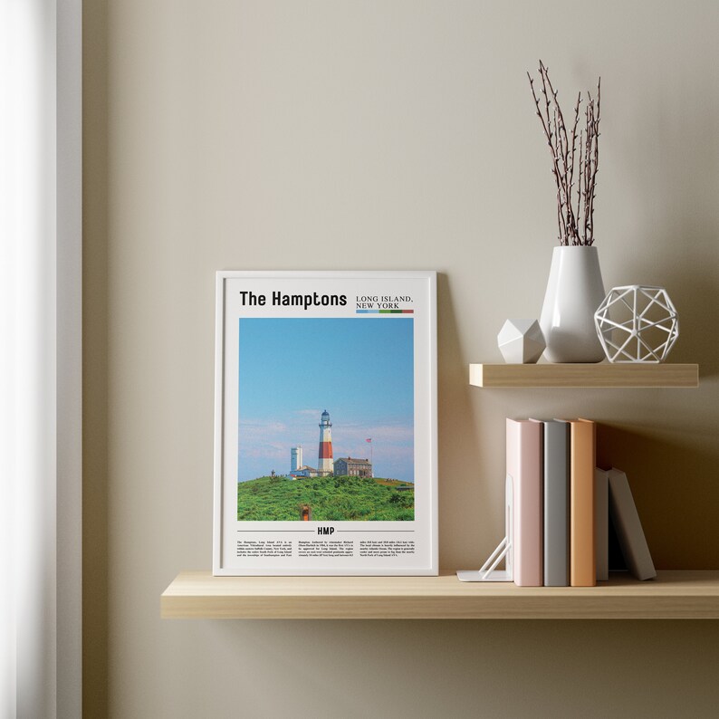 The Hamptons Print, the Hamptons Poster, the Hamptons Wall Art, Oil