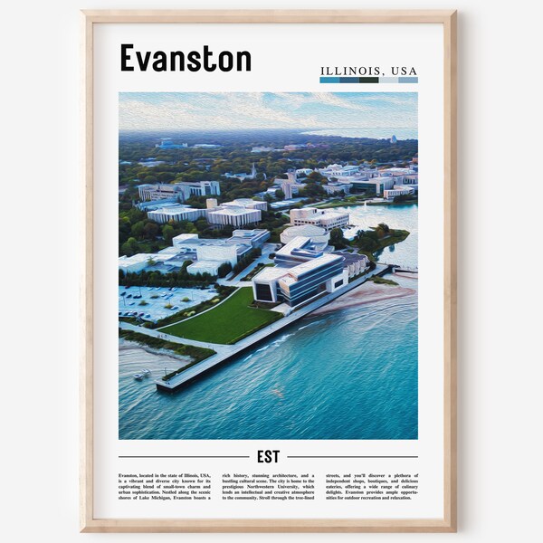 Evanston Print Etsy