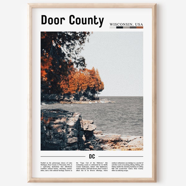 Door County Poster Etsy