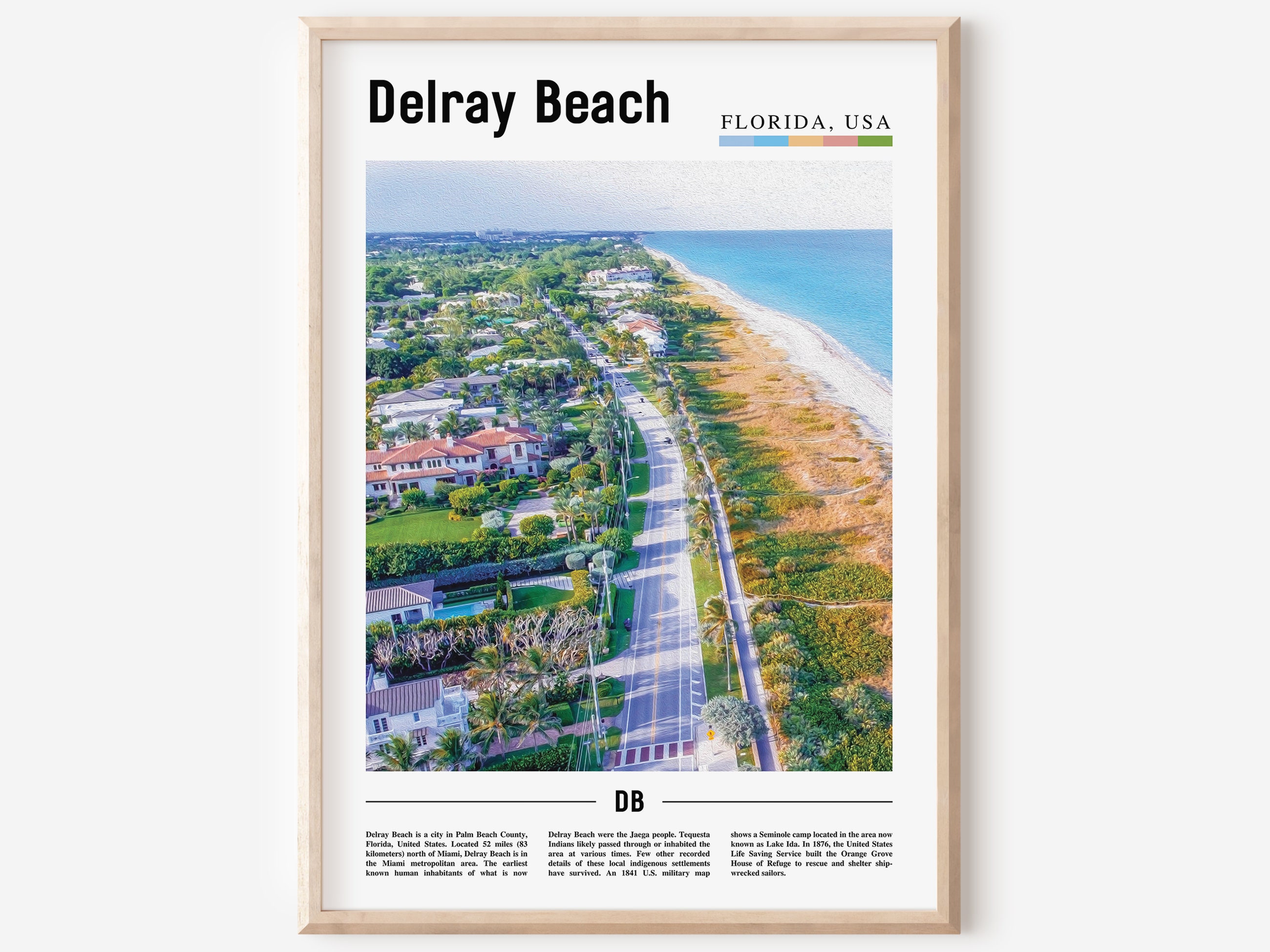 Delray Beach Print Delray Beach Poster Delray Beach Wall