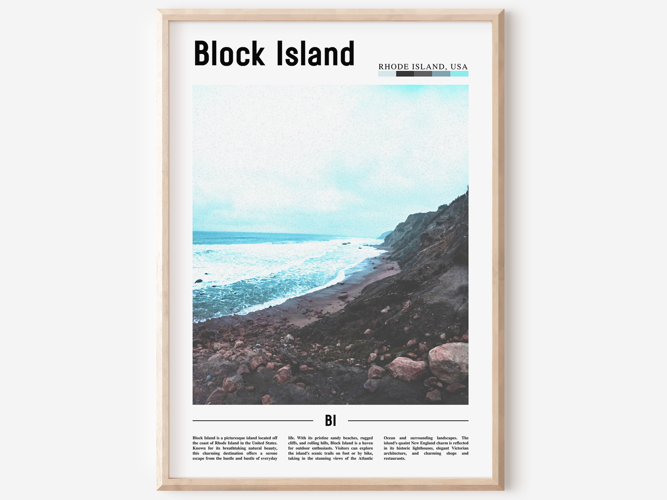 Block Island Poster Block Island Print Block Island Wall Etsy