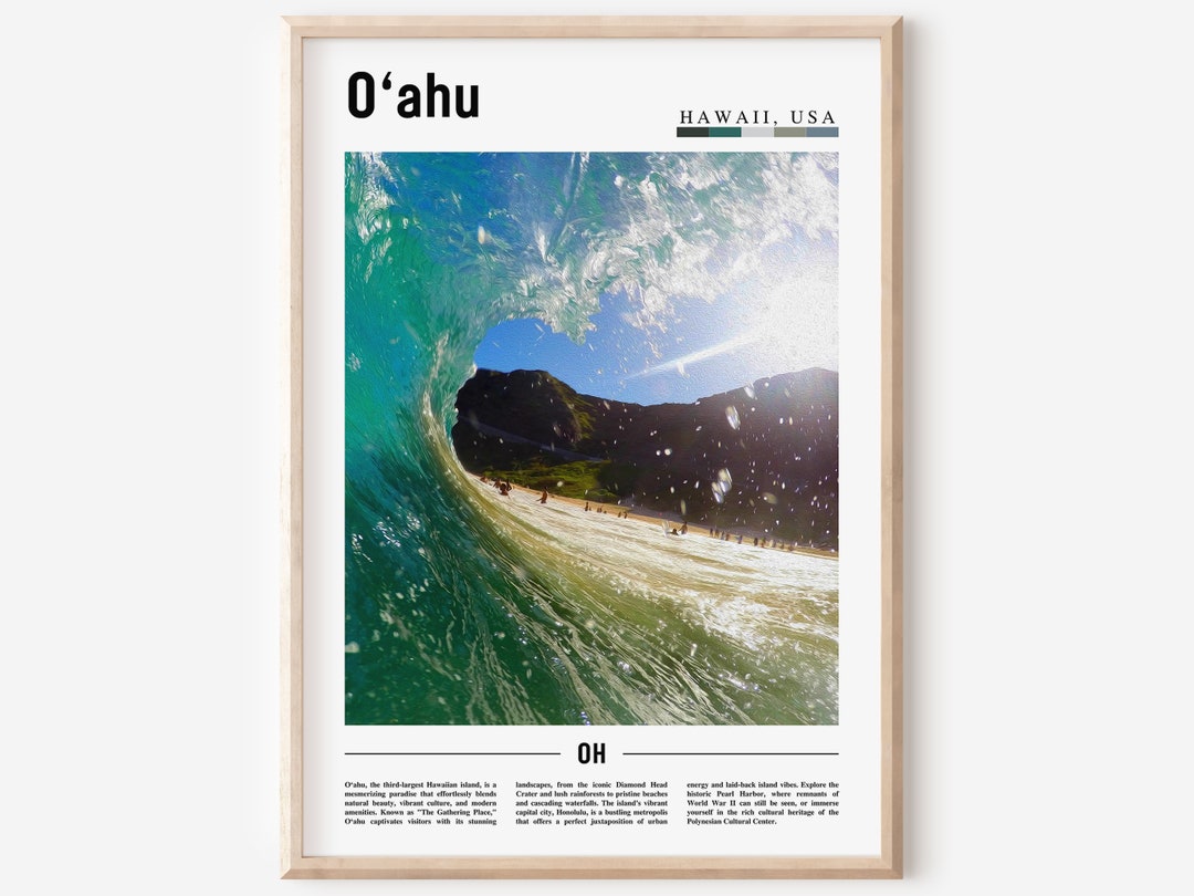 Oahu Poster, Oahu Print, Oahu Wall Art, United States Photo, United