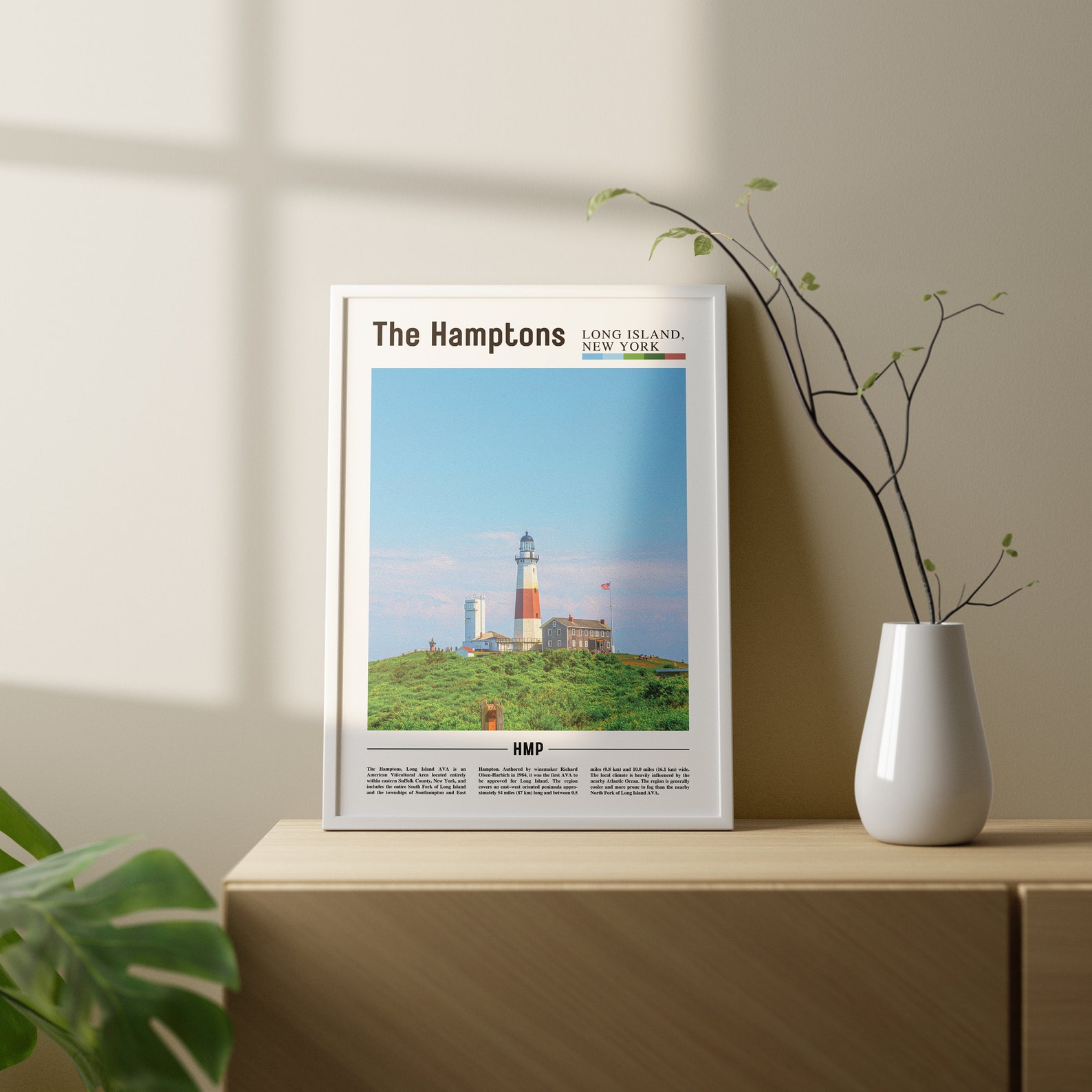 The Hamptons Print, the Hamptons Poster, the Hamptons Wall Art, Oil