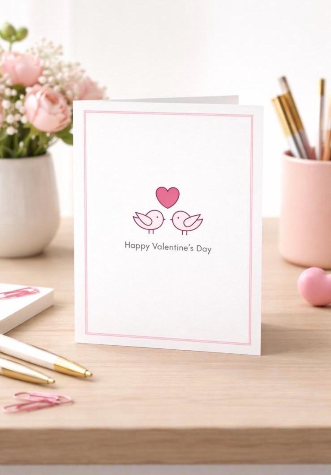 Love Birds Valentine's Day Card – Printable (digital Download - Etsy