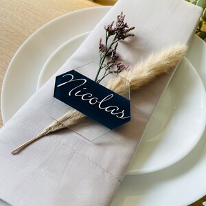 Wedding Name Place cards- Hexagon