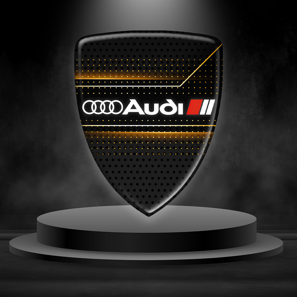 2x Audi Herz Audi Ringe Exterieur Schriftzug Logo -  Österreich