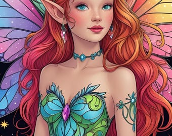Fairy Colouring Book – 30 Magical Pages of Enchantment!