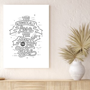 Instant Download Inspirational Quote Art, Digital Motivational Quote Home Wall Decor Art, Digital Download inspirational Wall Art Decor