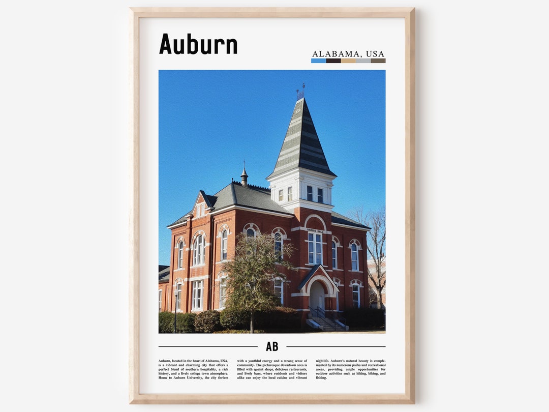 Auburn Poster, Auburn Print, Auburn Wall Art, United States Photo