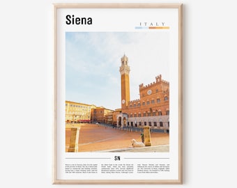 Siena Print, Siena Poster, Siena Wall Art, Italy Poster, Italy Print, Italy Wall Art, Minimal Travel Poster