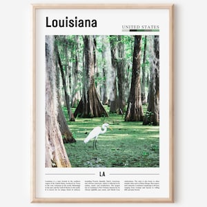 Louisiana Poster, Louisiana Print, Louisiana Wall Art, United States Photo, United States Poster, United States Print, Travel Poster