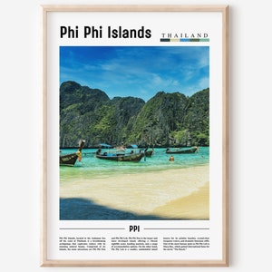 Phi Phi Islands Poster, Phi Phi Islands Print, Phi Phi Islands Wall Art, Asia Print,Asia Poster,Asia Photo,Travel Poster