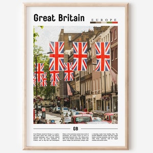 Cartaz da Grã-Bretanha, Impressão da Grã-Bretanha, Arte da Parede da Grã-Bretanha, Foto da Europa, Cartaz da Europa, Impressão da Europa, Cartaz de viagens