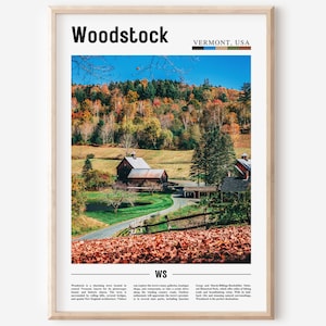 Woodstock Poster, Woodstock Print, Woodstock Wall Art, United States Photo, United States Poster, United States Print, Travel Poster