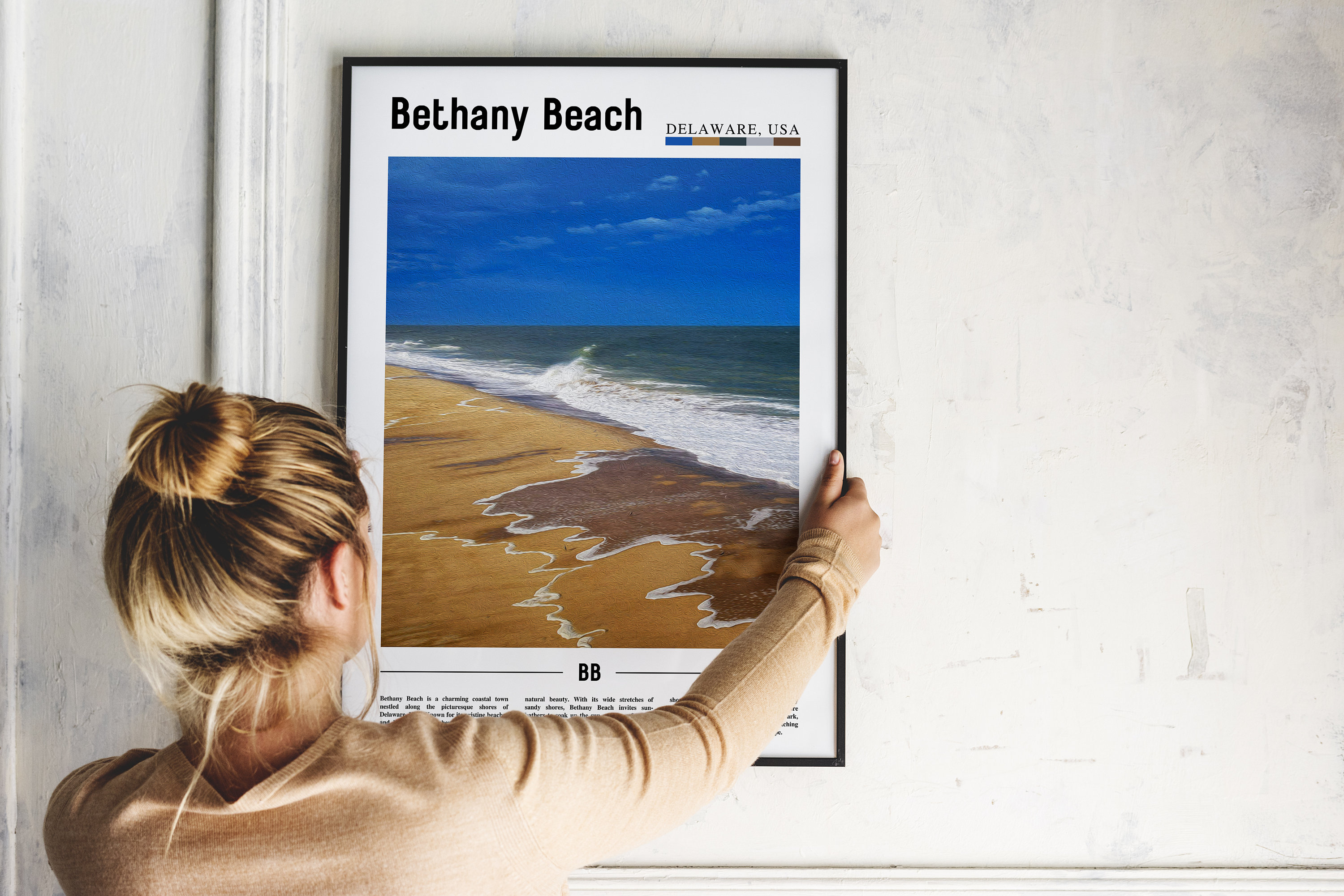 Bethany Beach Poster Bethany Beach Print Bethany Beach Wall Etsy