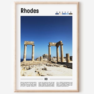 Rhodes Poster, Rhodes Print, Rhodes Wall Art, Europe Photo, Europe Poster, Europe Print, Travel Poster