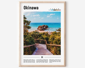 Okinawa Poster, Okinawa Print, Okinawa Wall Art, Asia Print, Asia Poster, Asia Photo, Minimal Travel Poster