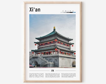 May include: A photograph of the Xi'an City Wall in Xi'an, China. The wall is a large, ancient structure made of brick and stone. It is a popular tourist destination and a symbol of the city's history and culture.