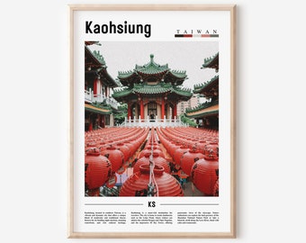 Kaohsiung Poster, Kaohsiung Print, Kaohsiung Wall Art, Asia Print, Asia Poster, Asia Photo, Minimal Travel Poster