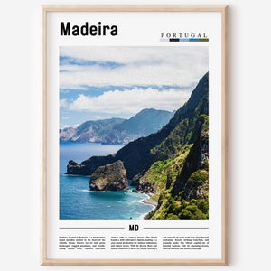 Madeira-affisch, Madeira-tryck, Madeiras väggkonst, Europafoto, Europa-affisch, Europa-tryck, Reseaffisch