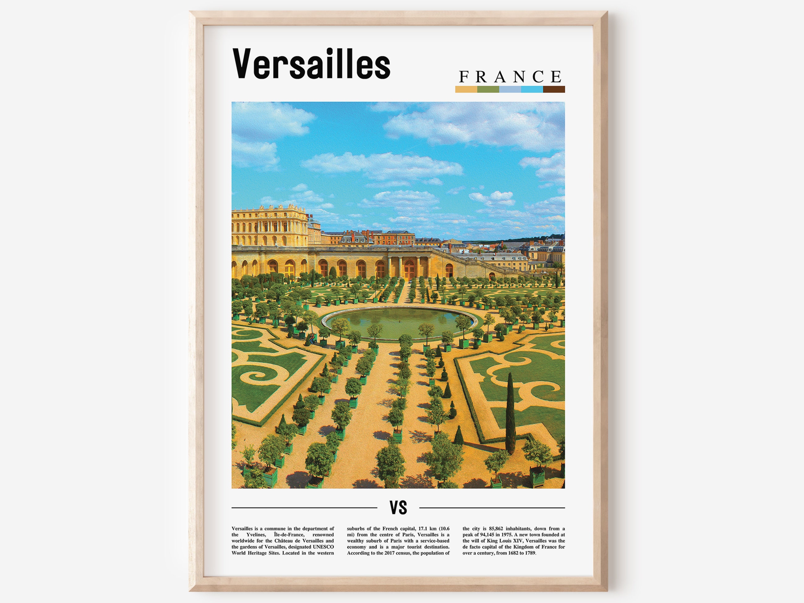 Versailles ポスターセット Vintage VERSAILLES Poster - Marcel Travel Posters