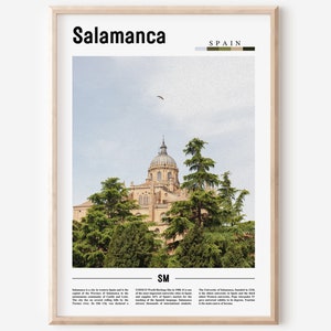 Salamanca Poster, Salamanca Print, Salamanca Wall Art, Spain Photo, Spain Poster, Spain Print, Minimal Travel Poster