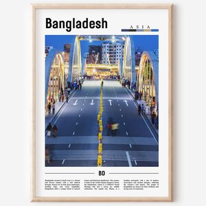 Bangladesh Poster, Bangladesh Print, Bangladesh Wall Art, Asia Print, Asia Poster, Asia Photo, Minimal Travel Poster