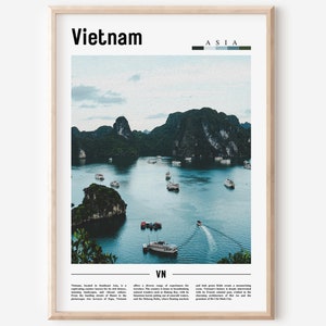 Vietnam Poster, Vietnam Print, Vietnam Wall Art, Asia Print, Asia Poster, Asia Photo, Minimal Travel Poster