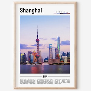 Shanghai Poster, Shanghai Print, Shanghai Wall Art, Asia Print, Asia Poster, Asia Photo, Minimal Travel Poster