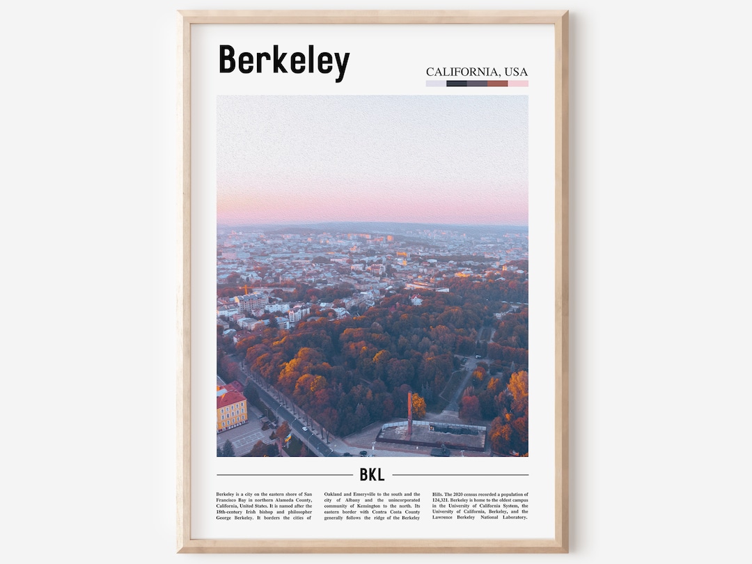 Berkeley Poster Berkeley Poster Berkeley Wandkunst Etsy.de