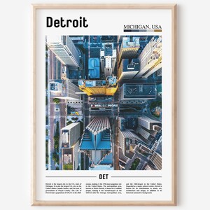 Detroit Print, Detroit Poster, Detroit Wall Art, United States Photo, United States Poster, United States Print, Travel Poster