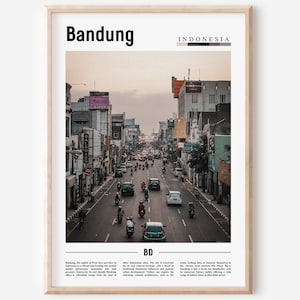 Bandung Poster, Bandung Print, Bandung Wall Art, Asia Print, Asia Poster, Asia Photo, Minimal Travel Poster