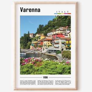 Varenna Print, Varenna Poster, Varenna Wall Art, Italy Poster, Italy Print, Italy Wall Art, Minimal Travel Poster