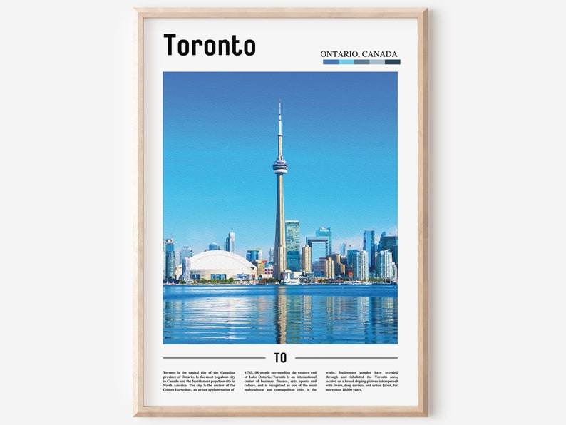 Toronto Print, Toronto Poster, Toronto Wall Art, Oil Painting Poster, Colorful City Print, City Artwork, Travel Artwork, Travel Wall Art image 1