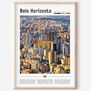 Belo Horizonte Poster, Belo Horizonte Print, Belo Horizonte Wall Art, South America Poster, South America Print, Travel Poster