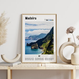 Madeira-affisch, Madeira-tryck, Madeiras väggkonst, Europafoto, Europa-affisch, Europa-tryck, Reseaffisch bild 2